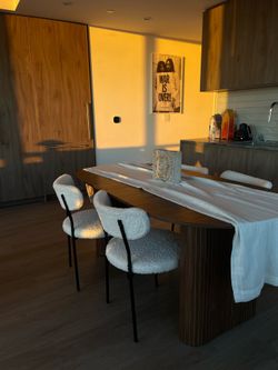 CB2 WEST ELM IKEA DINING TABLE AND CHAIRS CONTEMPORARY MODERN