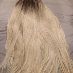 Platinum Wig With Frontal