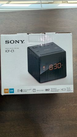 Sony ICF-C1 FM/AM Alarm Clock Radio – Black – Excellent Condition