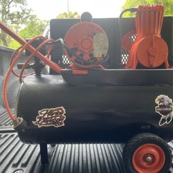 Sears Craftsman Air Compressor In Harley Davidson Theme Colors