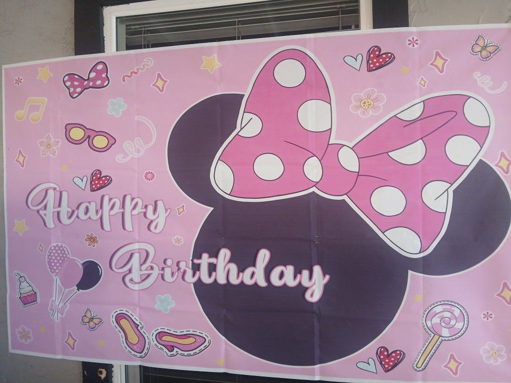 Decoration Happy Birthday Minnie