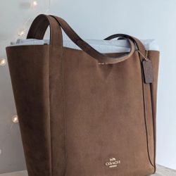 Coach Hadley Tote Bag In Suede 