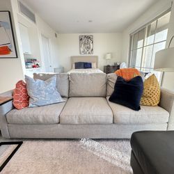 Crate & Barrel Sofa - Barrett 3 Seater Track Arm Sofa