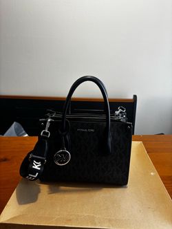 Michael Kors Black Signature Satchel Handbag