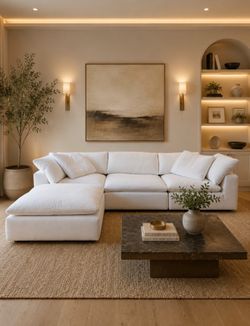 RH White Cloud Couch