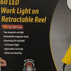 Bayco Retractable LED Light 50ft Cord