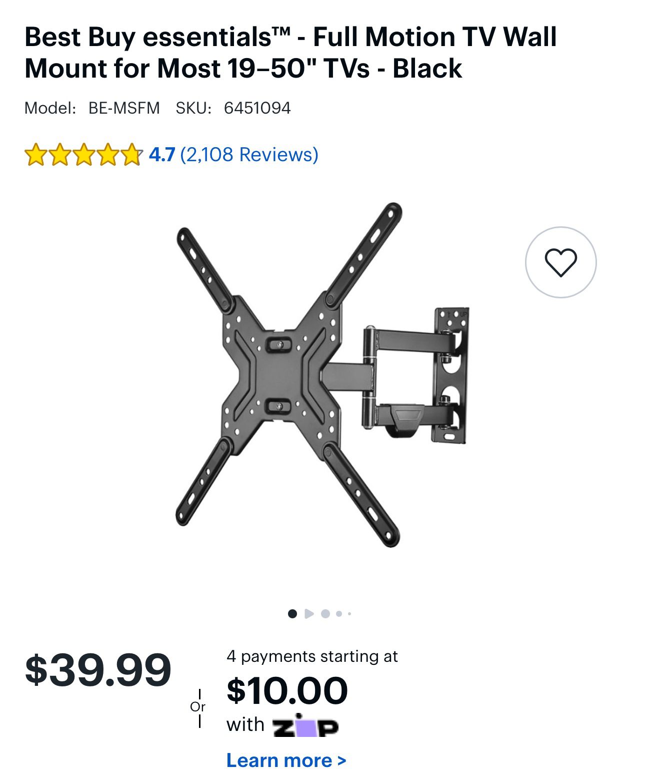 Brand New TV Mount - Up To 50”