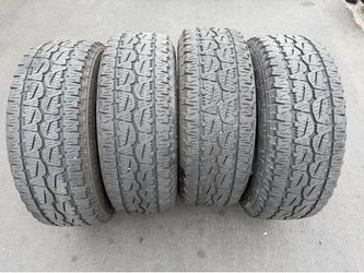 (4) 295/70R18 Bridgestone Dueler A/T Revo 3 Tires