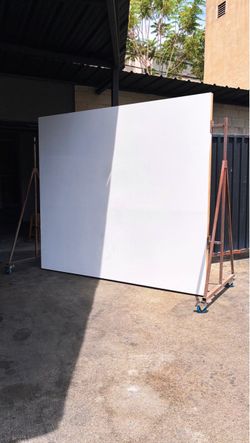Custom Large White Photography “Wall” on wheels