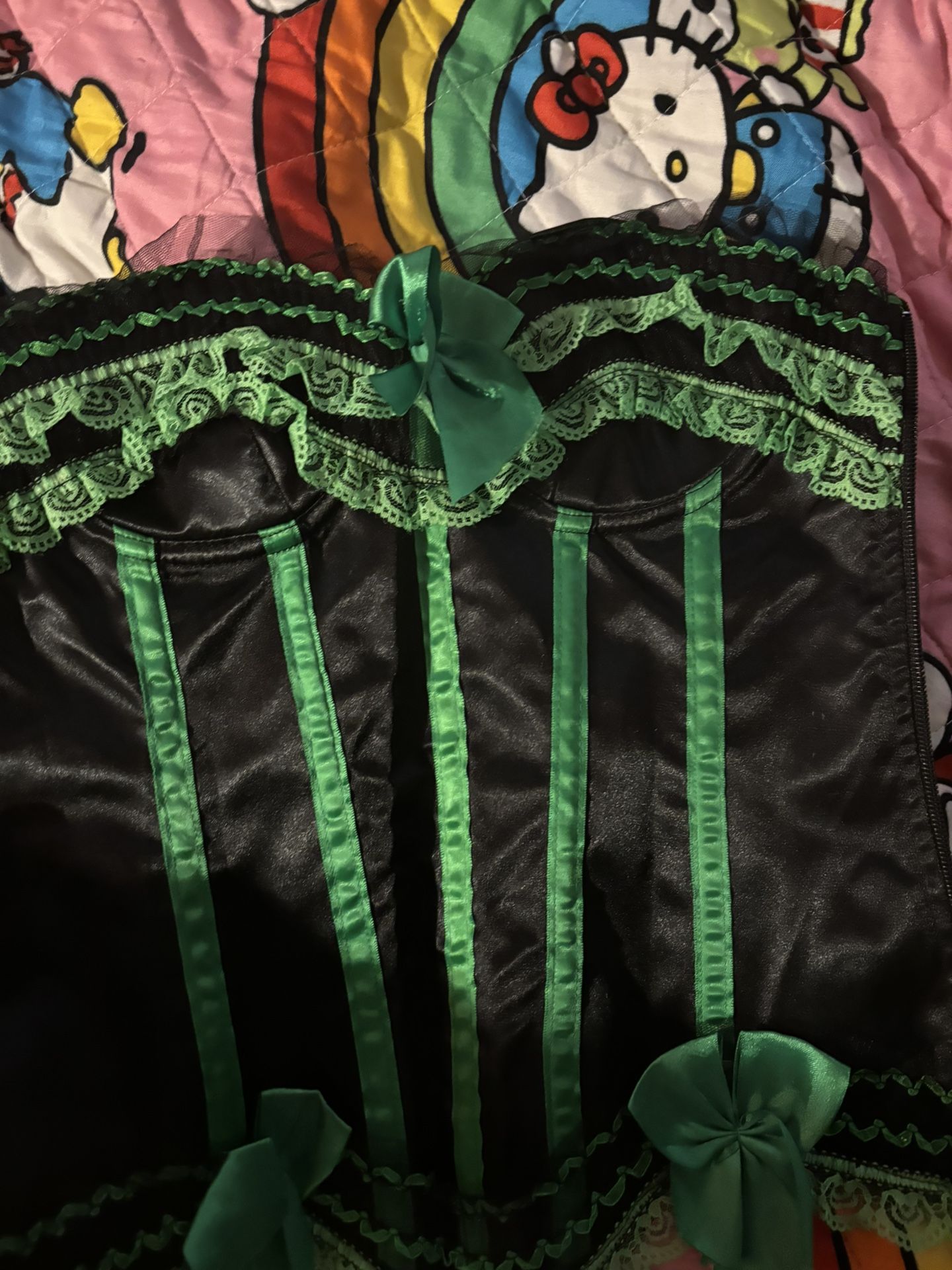 Black And Green Corset