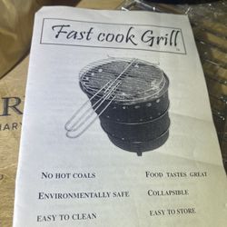 Jim Beam Fast Cook Grill – Portable, Eco-Friendly, Mint Condition! 