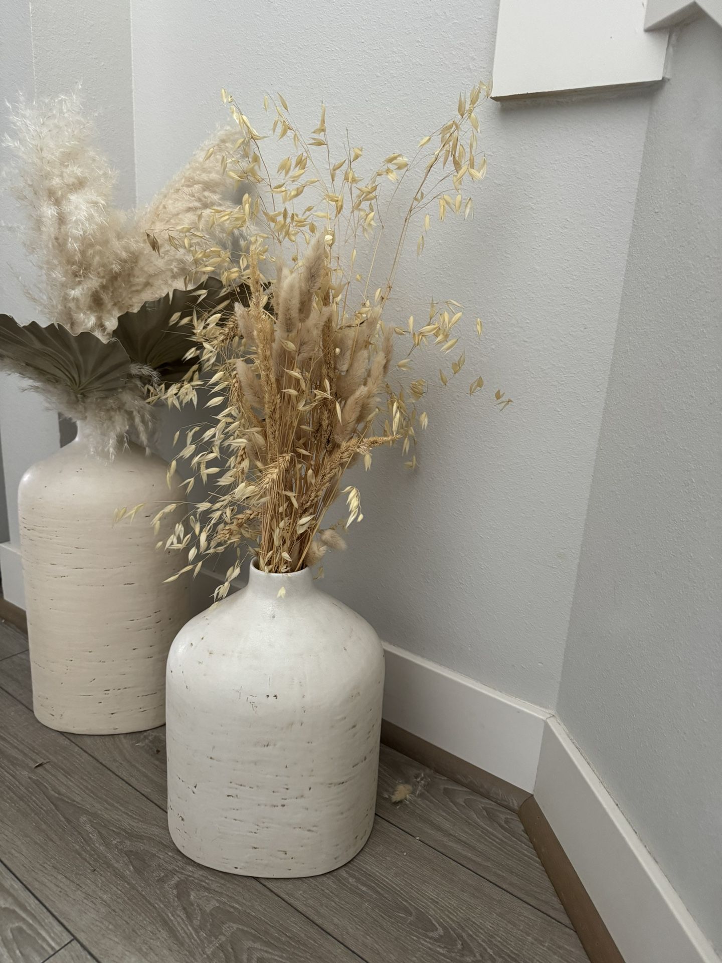 Vases With Dry branches And Leafs