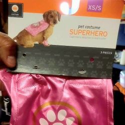Pet Costume Superhero Halloween Size Xs/S