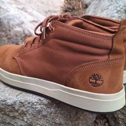 Nice Mens US-13 Timberland Davis Square Leather Chukka Shoes