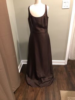 Ann Taylor Brown Formal Gown Size 8