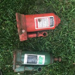 2 Hydraulic 8 And 6 Ton Jacks