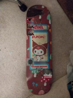 Kuromi girl skateboard deck