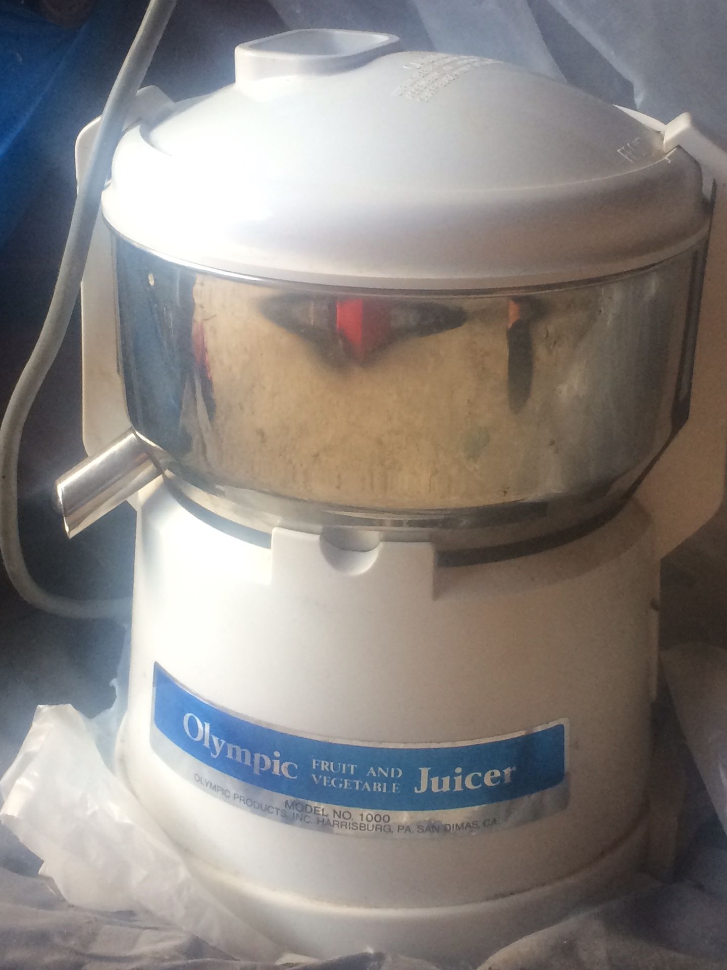 Olympic juicer-LIVE HEALTHY!!