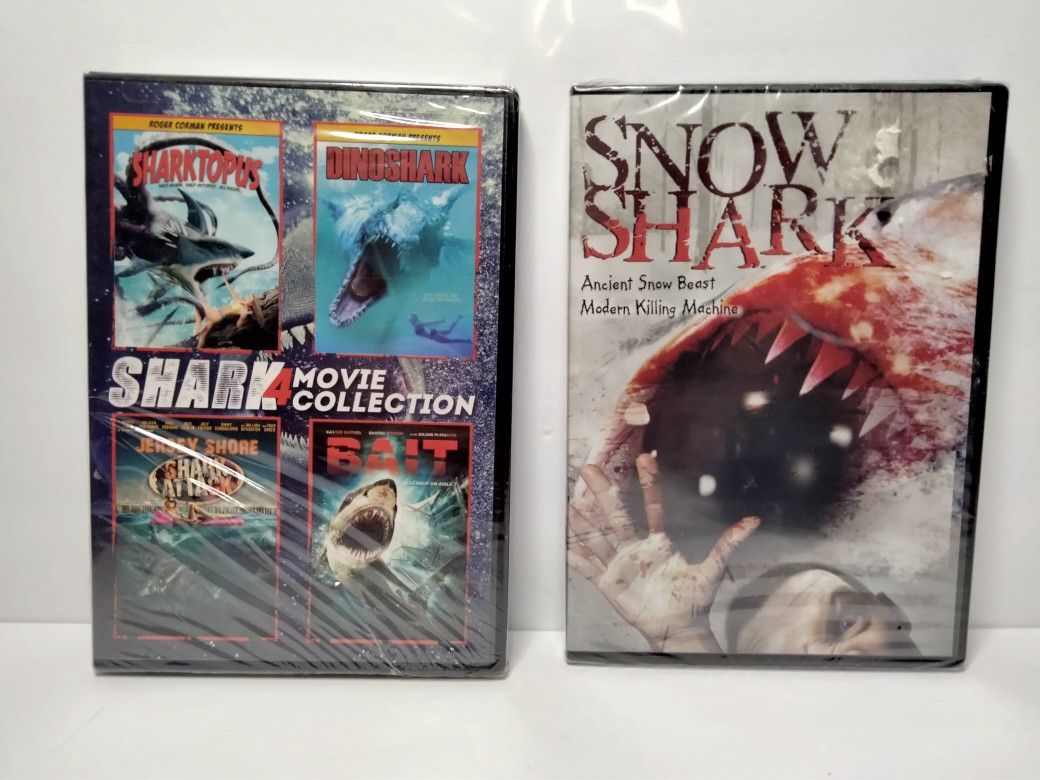 Shark 4 Movie Collection & Snow Shark DVD Lot New & Sealed