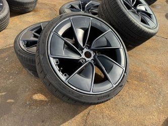 FREE DELIVERY 4x OEM 2024 Tesla Model 3 Performance 20" Warp Wheels PIRELLI Tires Set 30-60% tread