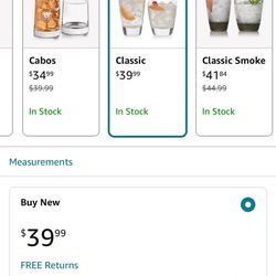 Libbey Classic 16-Piece Glass Tumbler and Rocks Set