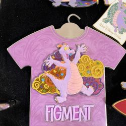 Figment  jumbo pin is eleventh in the T-shirt Series 