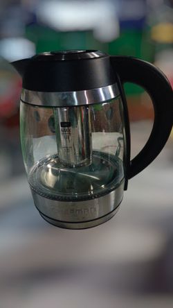 Chefman Glass Electric Tea Kettle with Tea Infuser