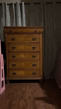 Tall Wooden Chest of Drawers