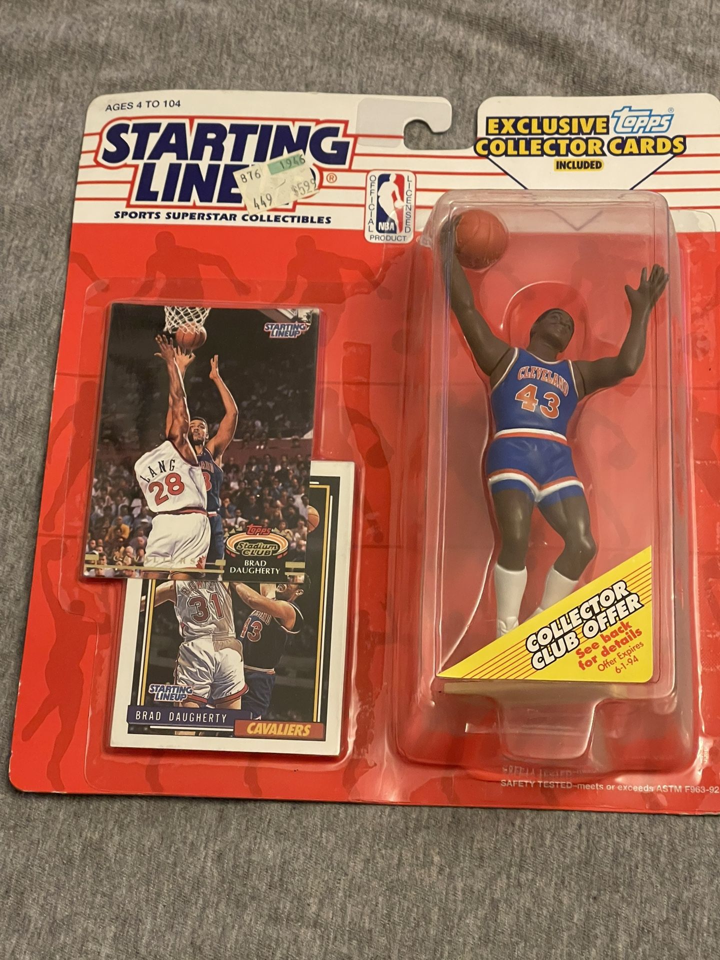 1993 Starting Lineup Brad Daugherty