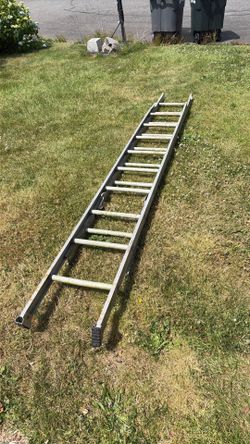 19-Foot Aluminum Extension Ladder – Heavy Duty