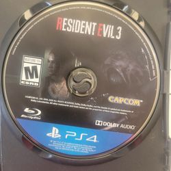 Ps4 Ps5 Game.. Resident Evil 3 !!!!