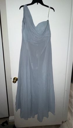 One-Shoulder Chiffon Maxi Dress