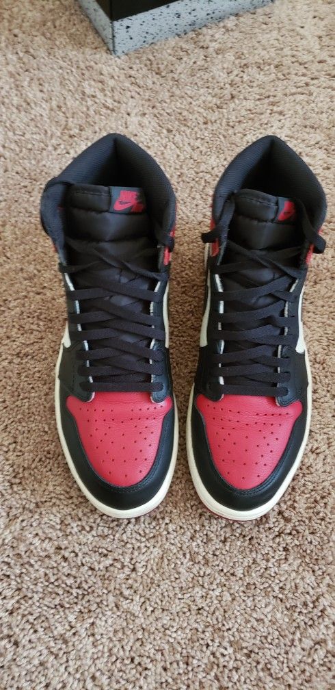 Nike Jordan 1 Bred Toe Sz. 12