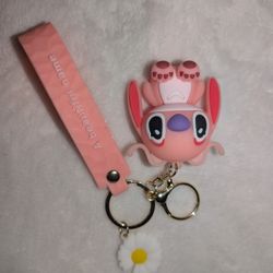 Stitch & Angel Keychains 