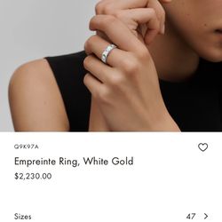 Empreinte Ring White Gold