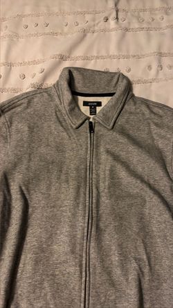 Alfani Gray Full-Zip Jacket, Size Medium