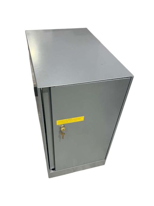 Steelcase Storage Cabinet With (1) Adjustable Shelf w/ Flush Steel Front Size: 30"W x 18"D x 28"H