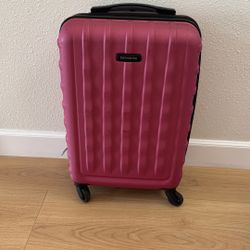 Samsonite Carry On Suitcase - Expandable - Pink