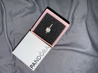 Pandora Silver Halo Ring with Box