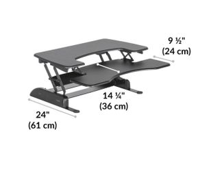 Vari desk like new. Black $275