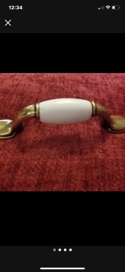 30 Piece, Porcelain  And Brass Hardware  New