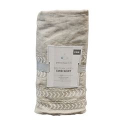 Pottery Barn Kids Baby Belgian Linen Crib Skirt 28" x 52"