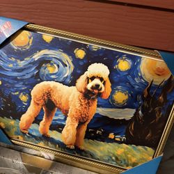 Starry Night  Dog Painting 
