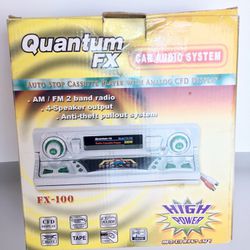 Quantum FX Car Audio Radio System New!