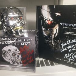 Terminator Memorabilia Autographed By Actor/Stuntman 