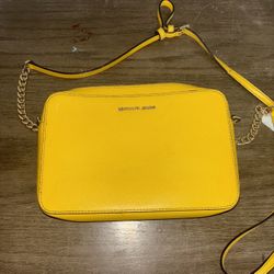 Yellow MK Purse