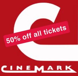 50 Percent Off All Movie Theater Tickets