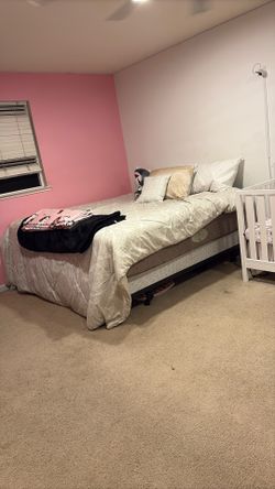 California King Bed and mattress 