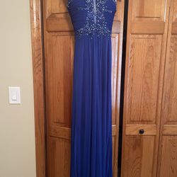 Long Blue Prom/Homecoming Dress