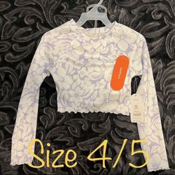 Toddler Girl Swimsuit & Towel Robe